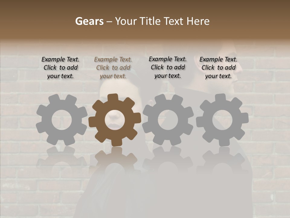 Pair Hair Female PowerPoint Template