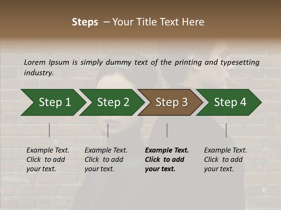 Pair Hair Female PowerPoint Template