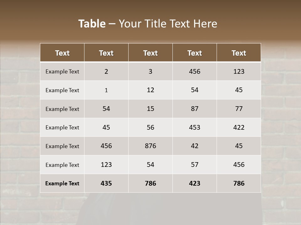 Pair Hair Female PowerPoint Template