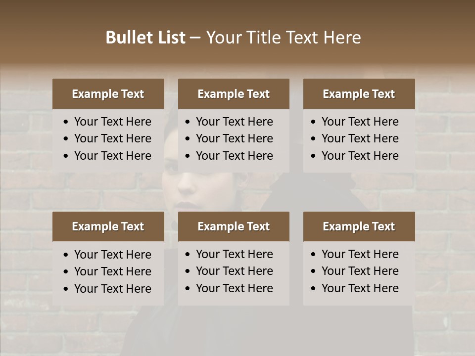 Pair Hair Female PowerPoint Template