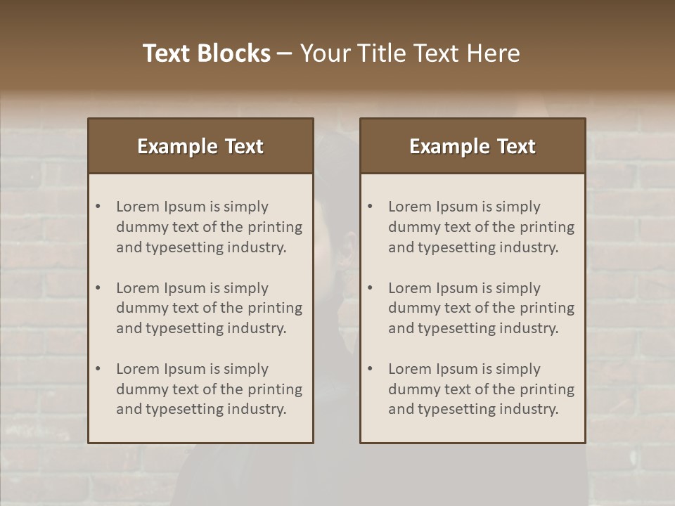 Pair Hair Female PowerPoint Template