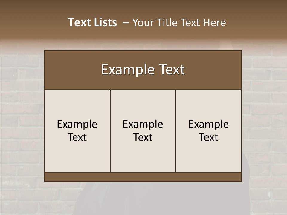 Pair Hair Female PowerPoint Template