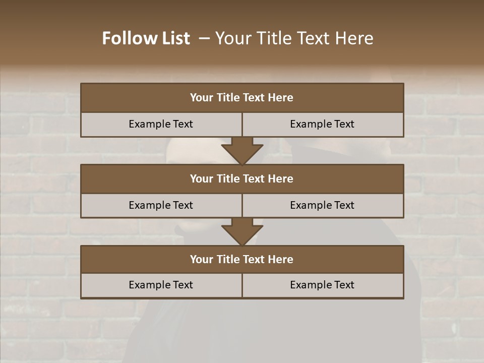 Pair Hair Female PowerPoint Template
