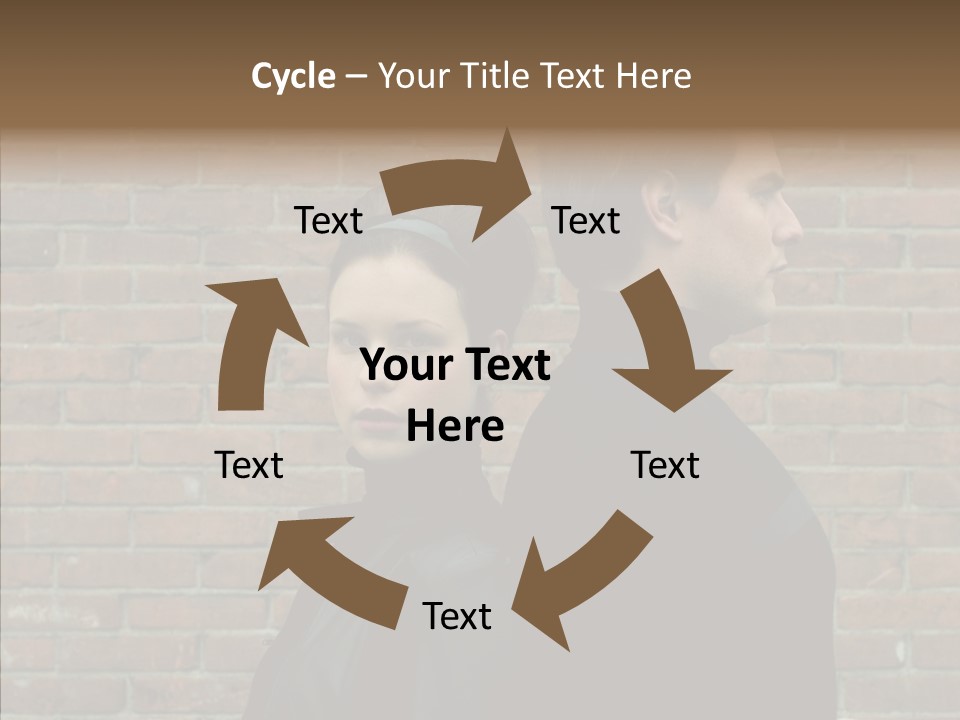 Pair Hair Female PowerPoint Template