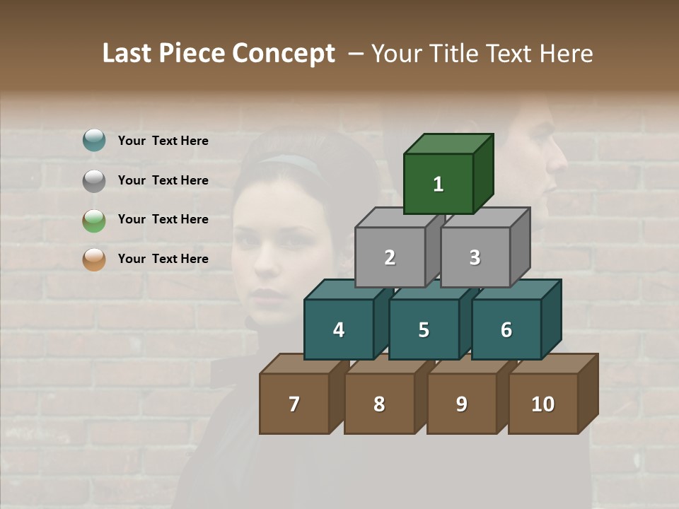 Pair Hair Female PowerPoint Template