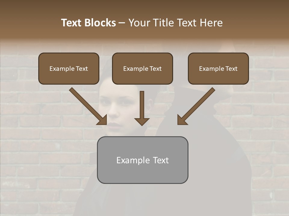 Pair Hair Female PowerPoint Template