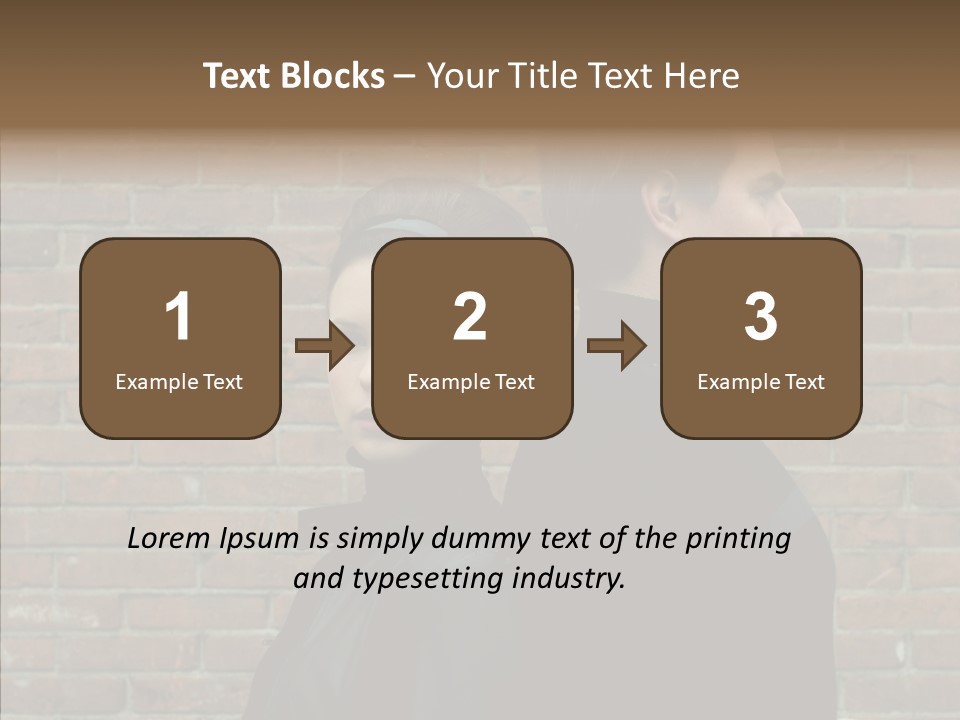 Pair Hair Female PowerPoint Template