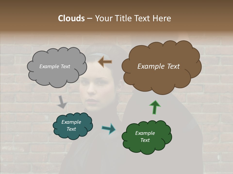 Pair Hair Female PowerPoint Template