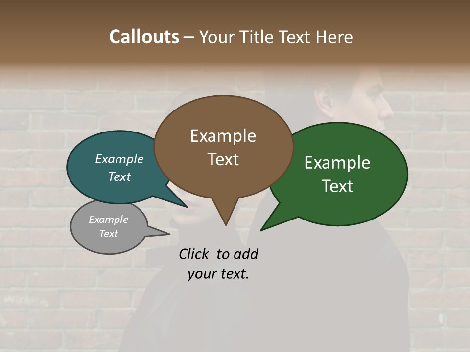 Pair Hair Female PowerPoint Template