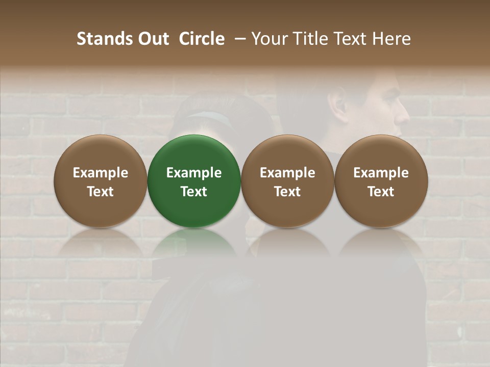 Pair Hair Female PowerPoint Template