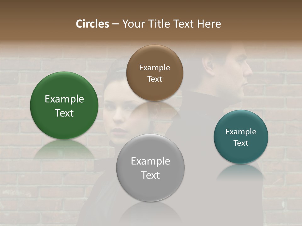 Pair Hair Female PowerPoint Template