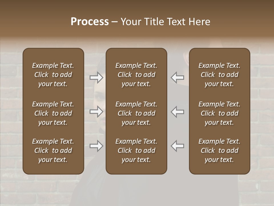 Pair Hair Female PowerPoint Template