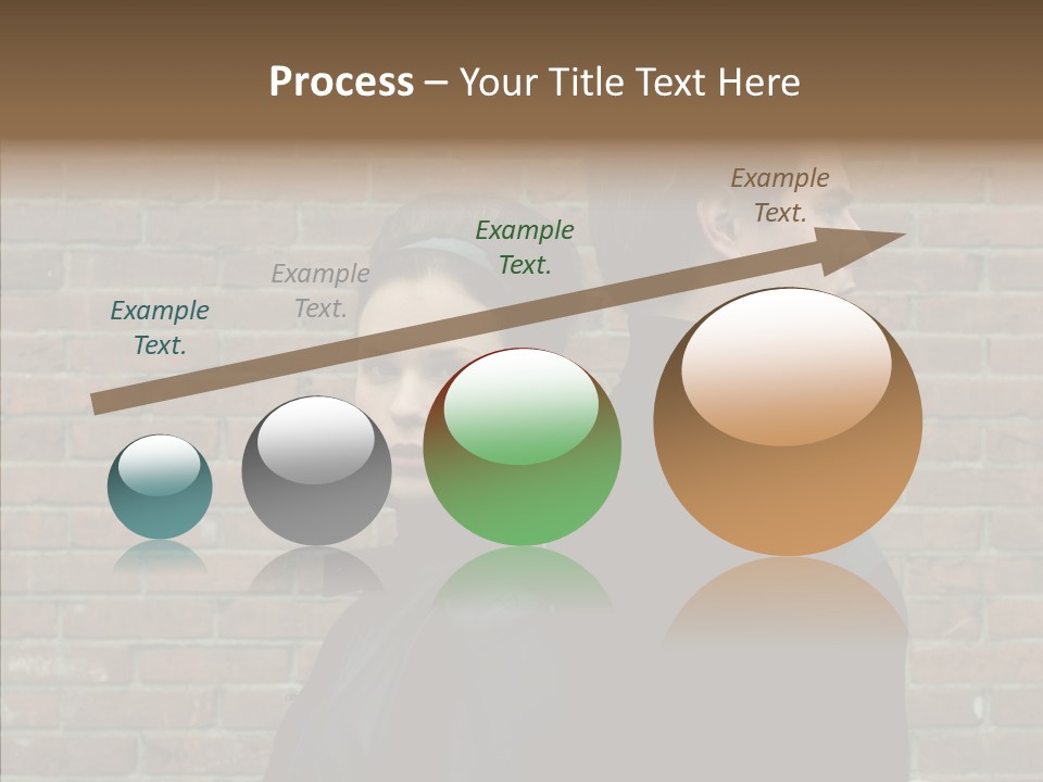 Pair Hair Female PowerPoint Template