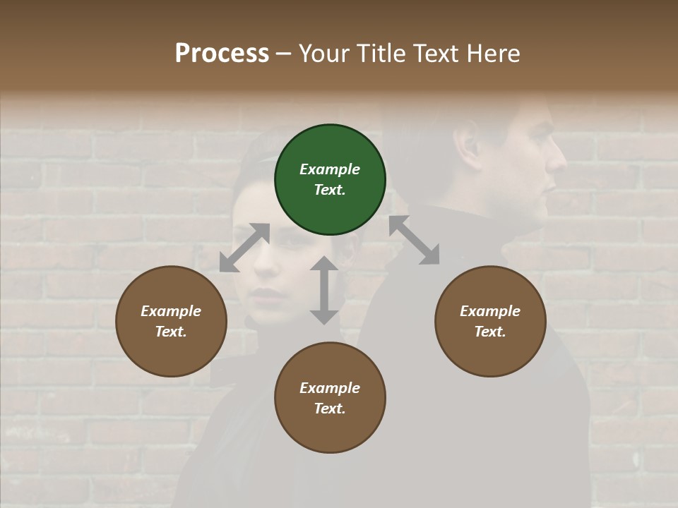 Pair Hair Female PowerPoint Template