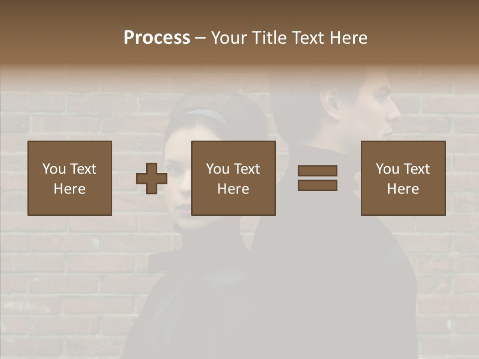 Pair Hair Female PowerPoint Template