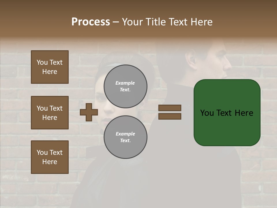 Pair Hair Female PowerPoint Template