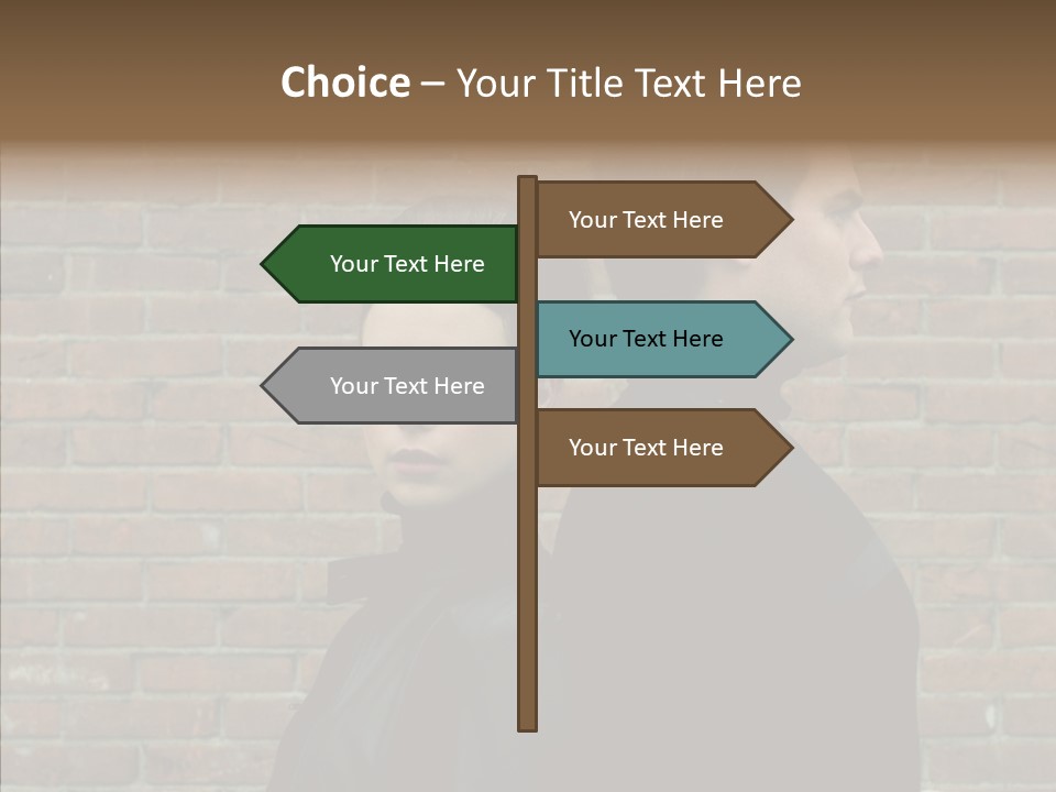 Pair Hair Female PowerPoint Template