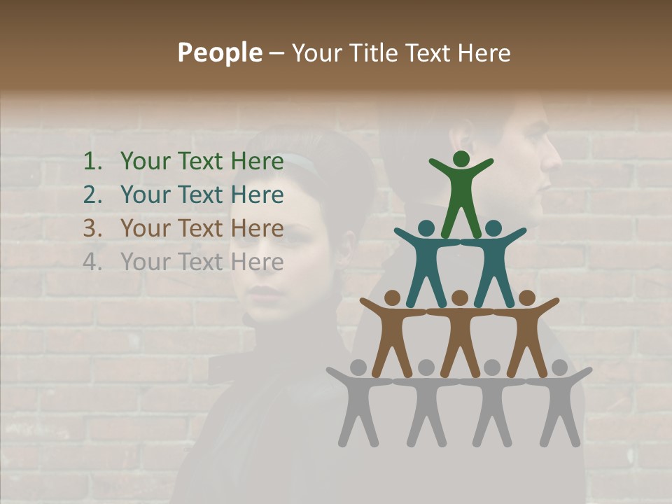 Pair Hair Female PowerPoint Template