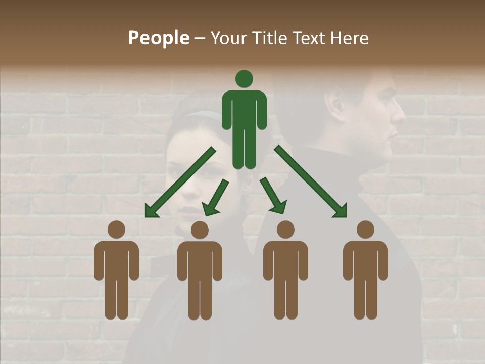 Pair Hair Female PowerPoint Template