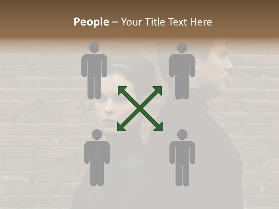 Pair Hair Female PowerPoint Template