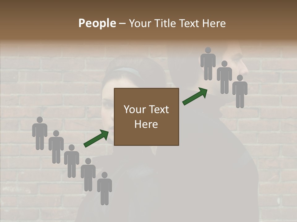 Pair Hair Female PowerPoint Template