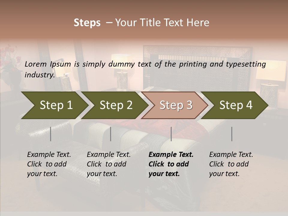 Bedder Relaxation Vacate PowerPoint Template