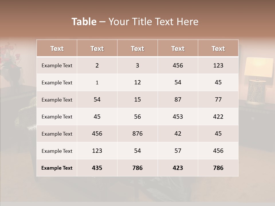 Bedder Relaxation Vacate PowerPoint Template