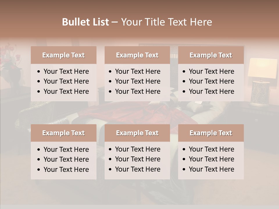 Bedder Relaxation Vacate PowerPoint Template