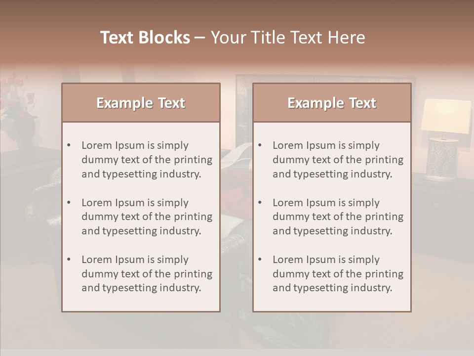 Bedder Relaxation Vacate PowerPoint Template