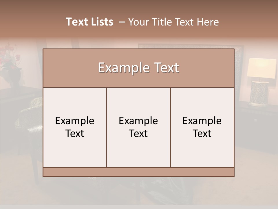 Bedder Relaxation Vacate PowerPoint Template