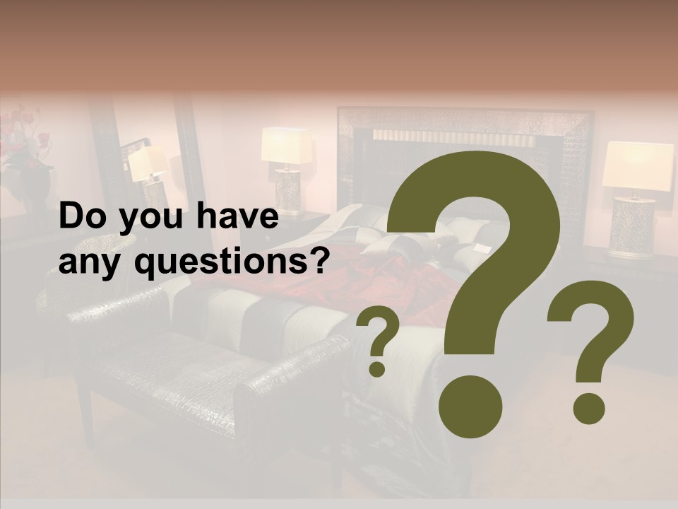 Bedder Relaxation Vacate PowerPoint Template