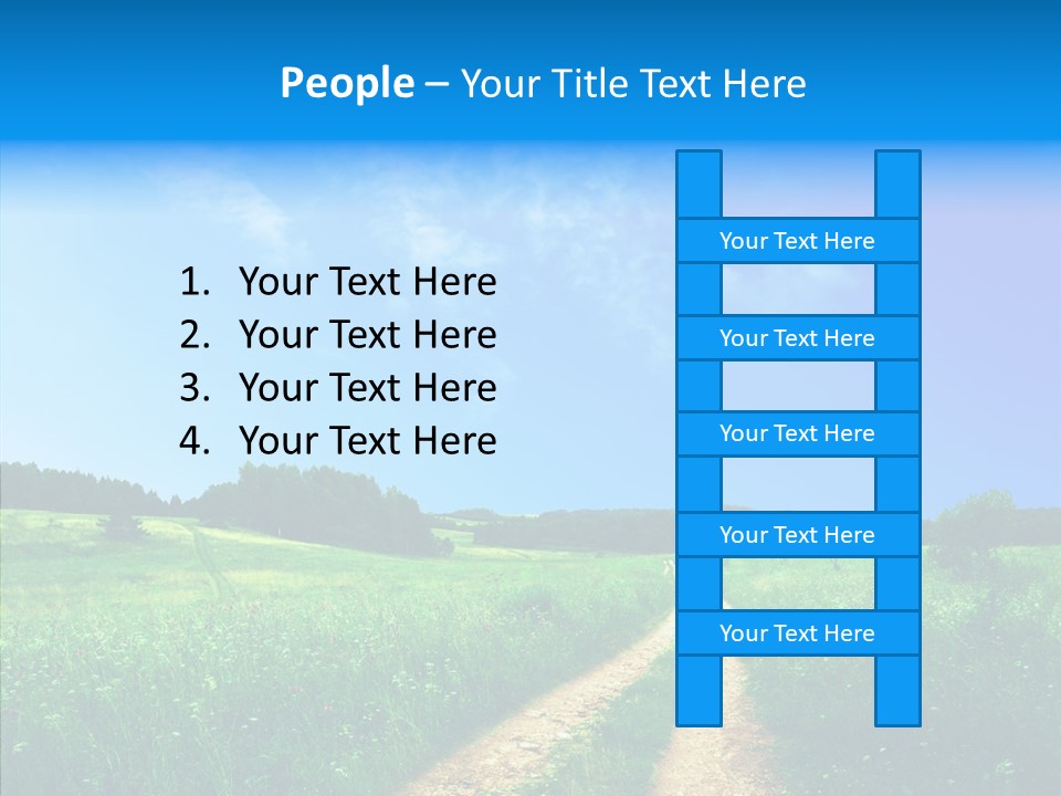 Corporation Human Character PowerPoint Template