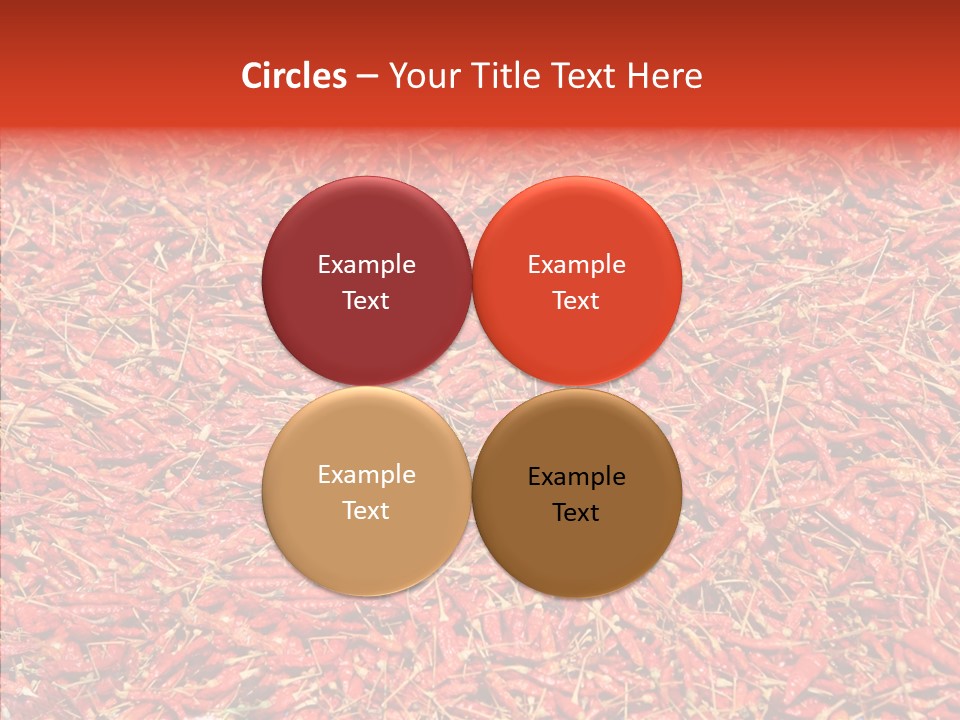Close Up Colors Chili PowerPoint Template