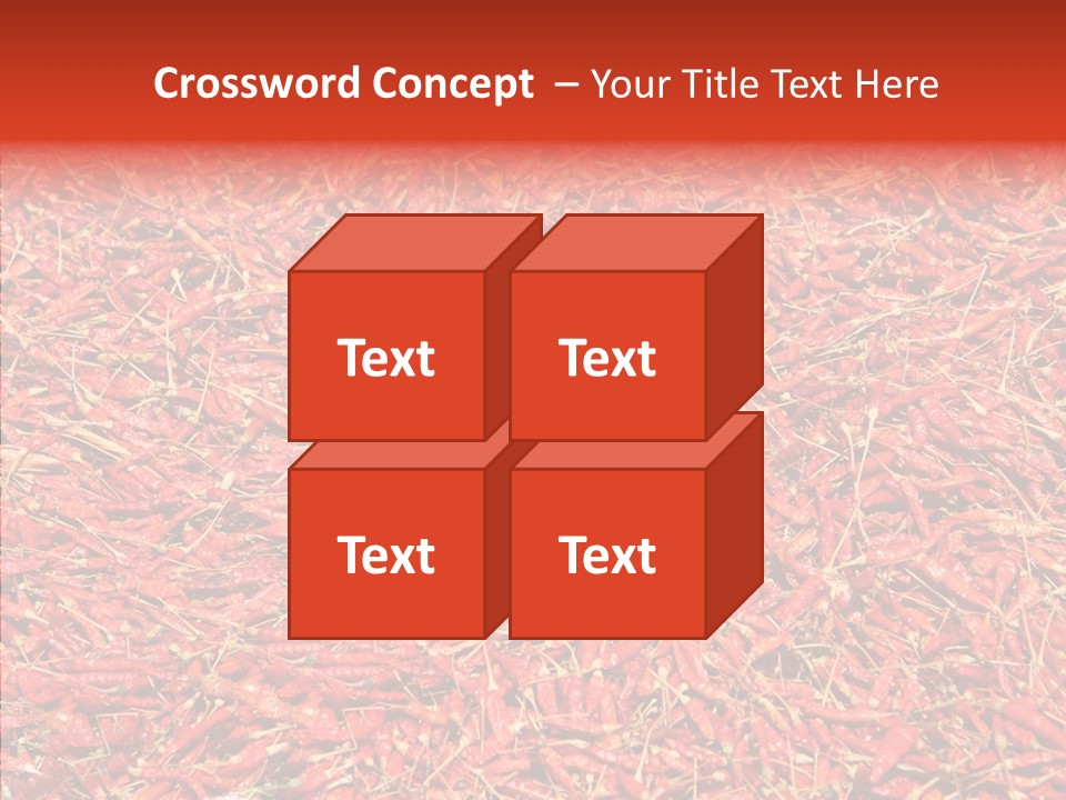 Close Up Colors Chili PowerPoint Template