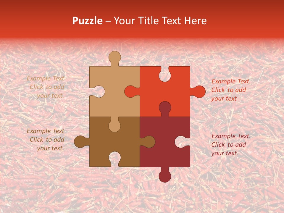 Close Up Colors Chili PowerPoint Template