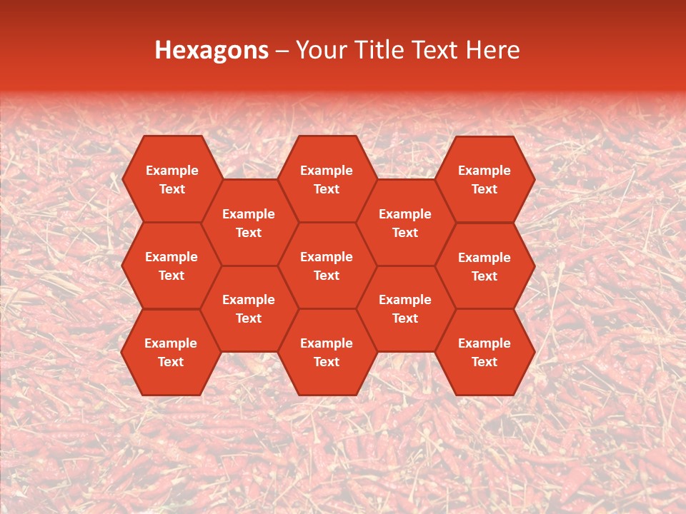 Close Up Colors Chili PowerPoint Template