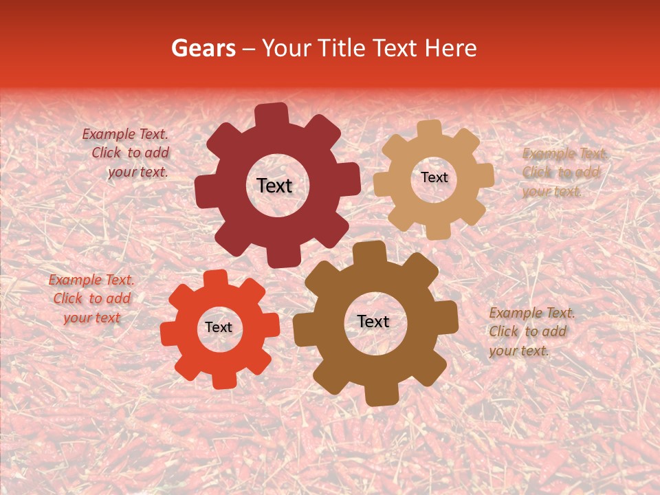 Close Up Colors Chili PowerPoint Template