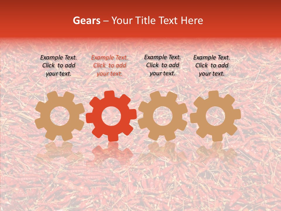 Close Up Colors Chili PowerPoint Template