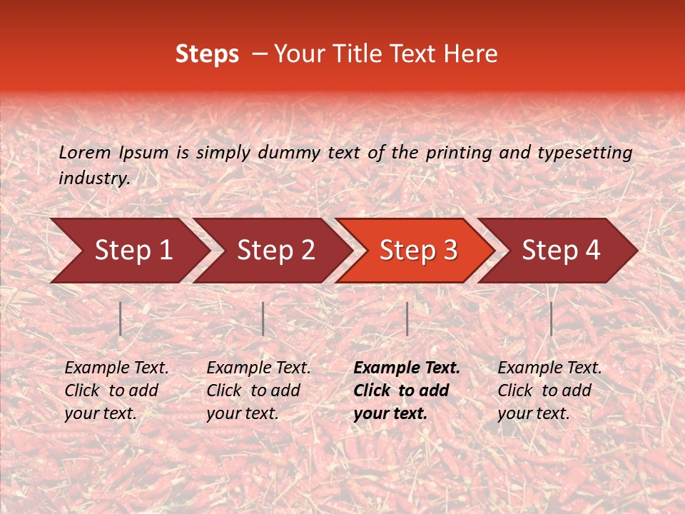 Close Up Colors Chili PowerPoint Template