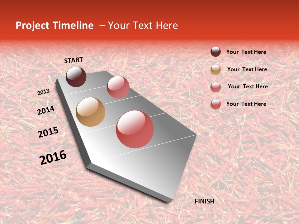 Close Up Colors Chili PowerPoint Template