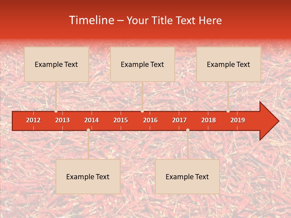 Close Up Colors Chili PowerPoint Template