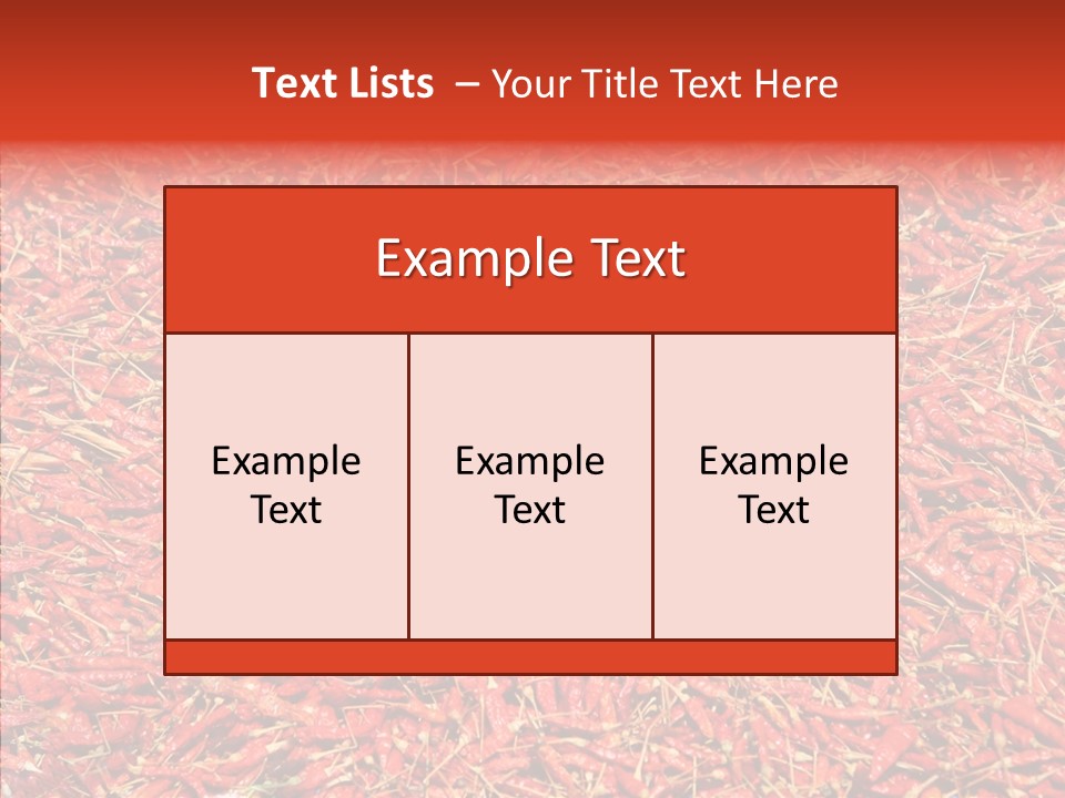 Close Up Colors Chili PowerPoint Template