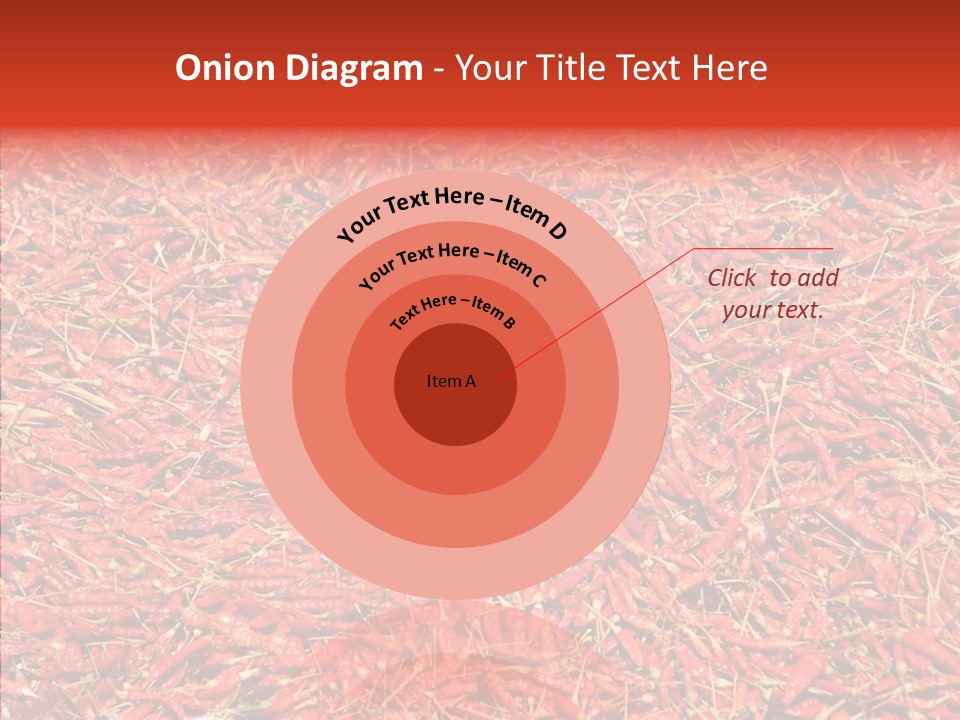 Close Up Colors Chili PowerPoint Template