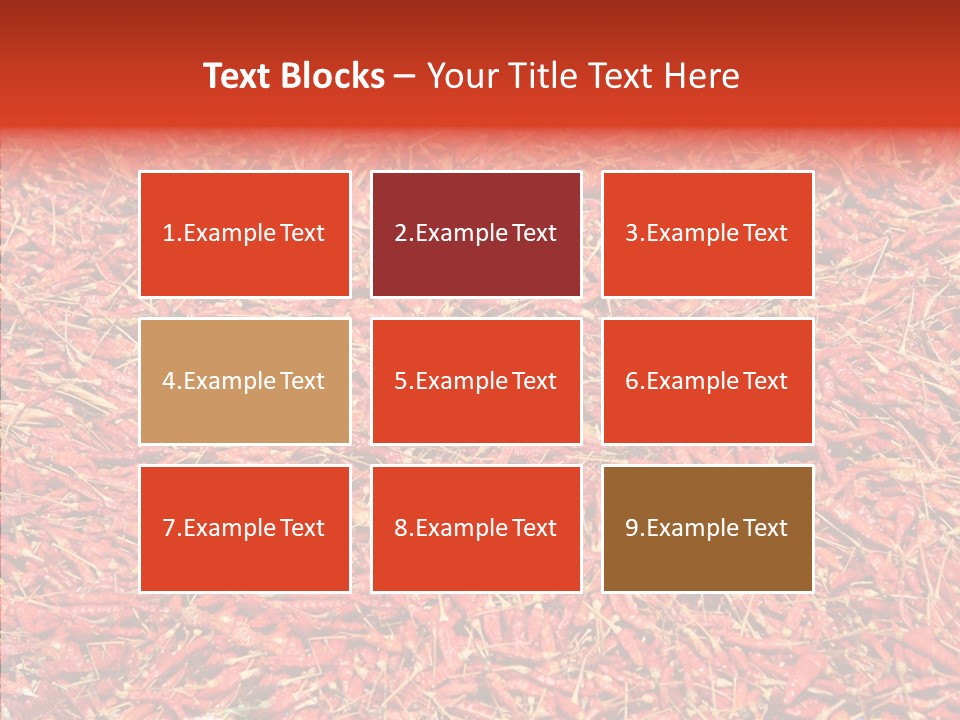 Close Up Colors Chili PowerPoint Template