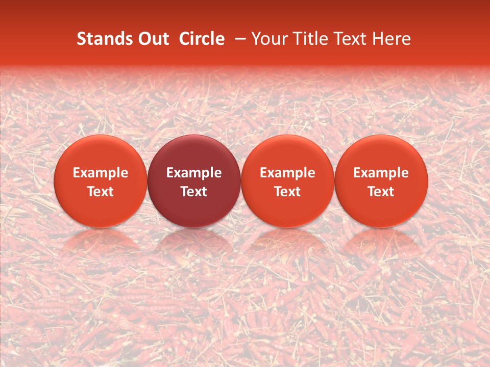 Close Up Colors Chili PowerPoint Template