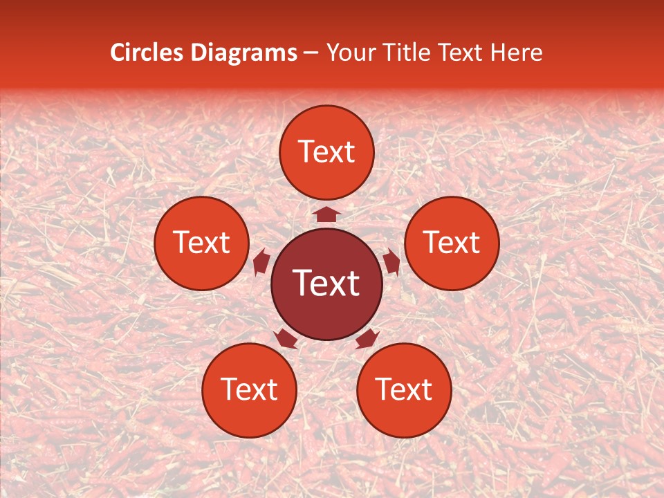 Close Up Colors Chili PowerPoint Template