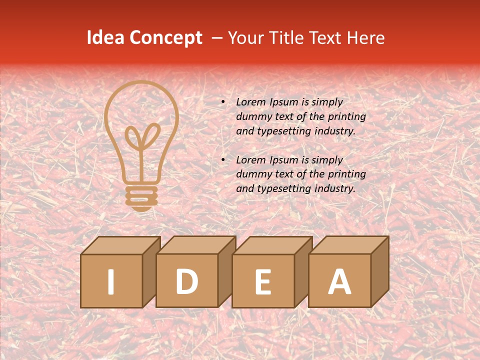 Close Up Colors Chili PowerPoint Template