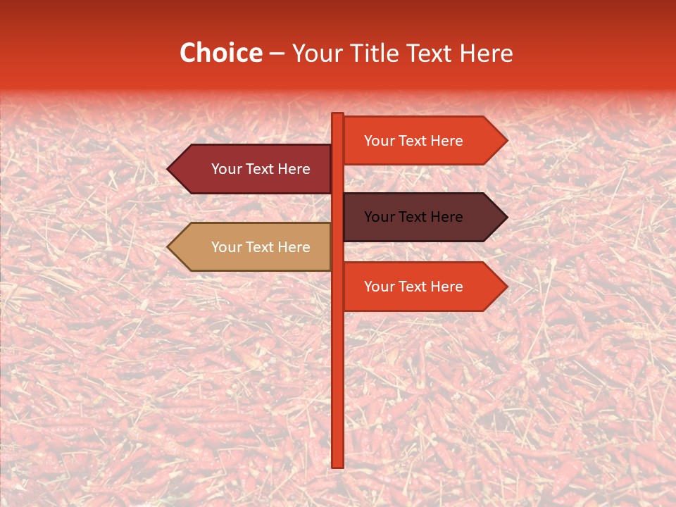 Close Up Colors Chili PowerPoint Template
