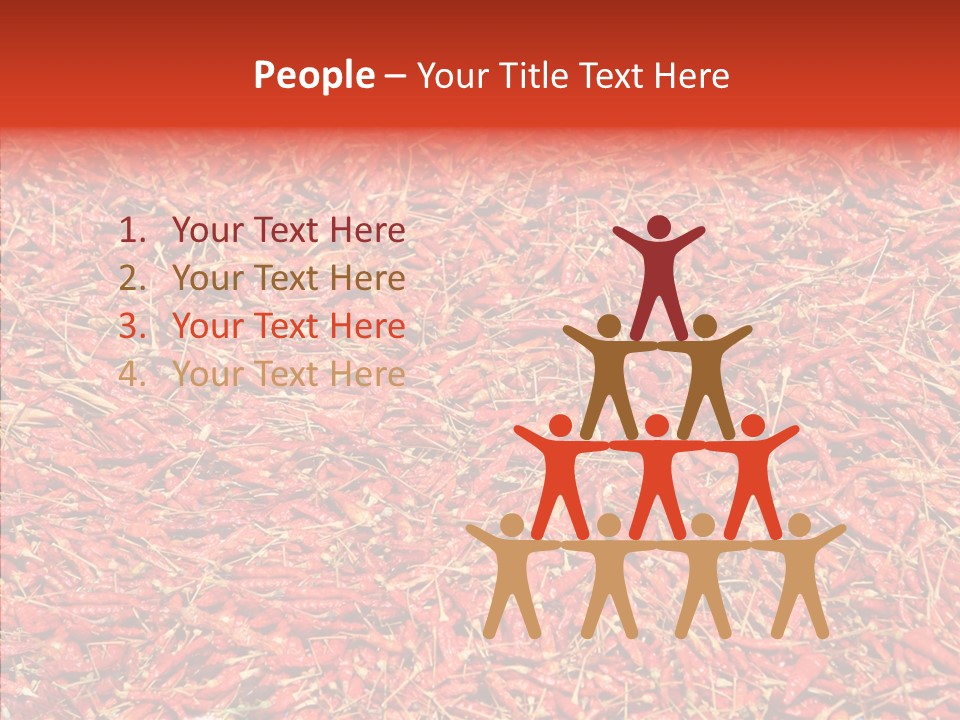 Close Up Colors Chili PowerPoint Template