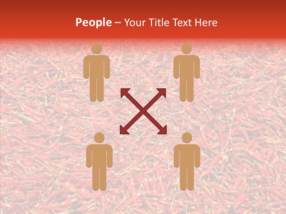 Close Up Colors Chili PowerPoint Template